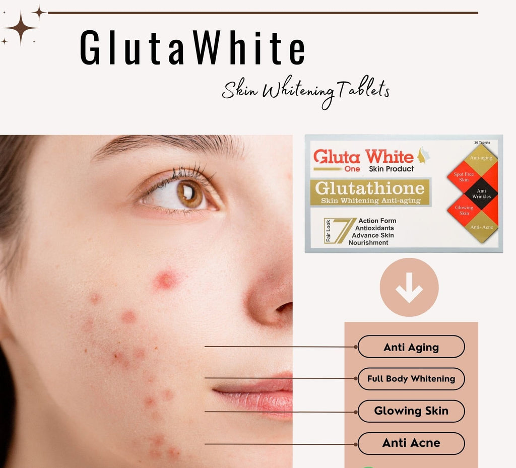 Gluta White Tablets Best for Face & Body Whitening